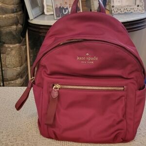 Kate Spade Burgundy Backpack